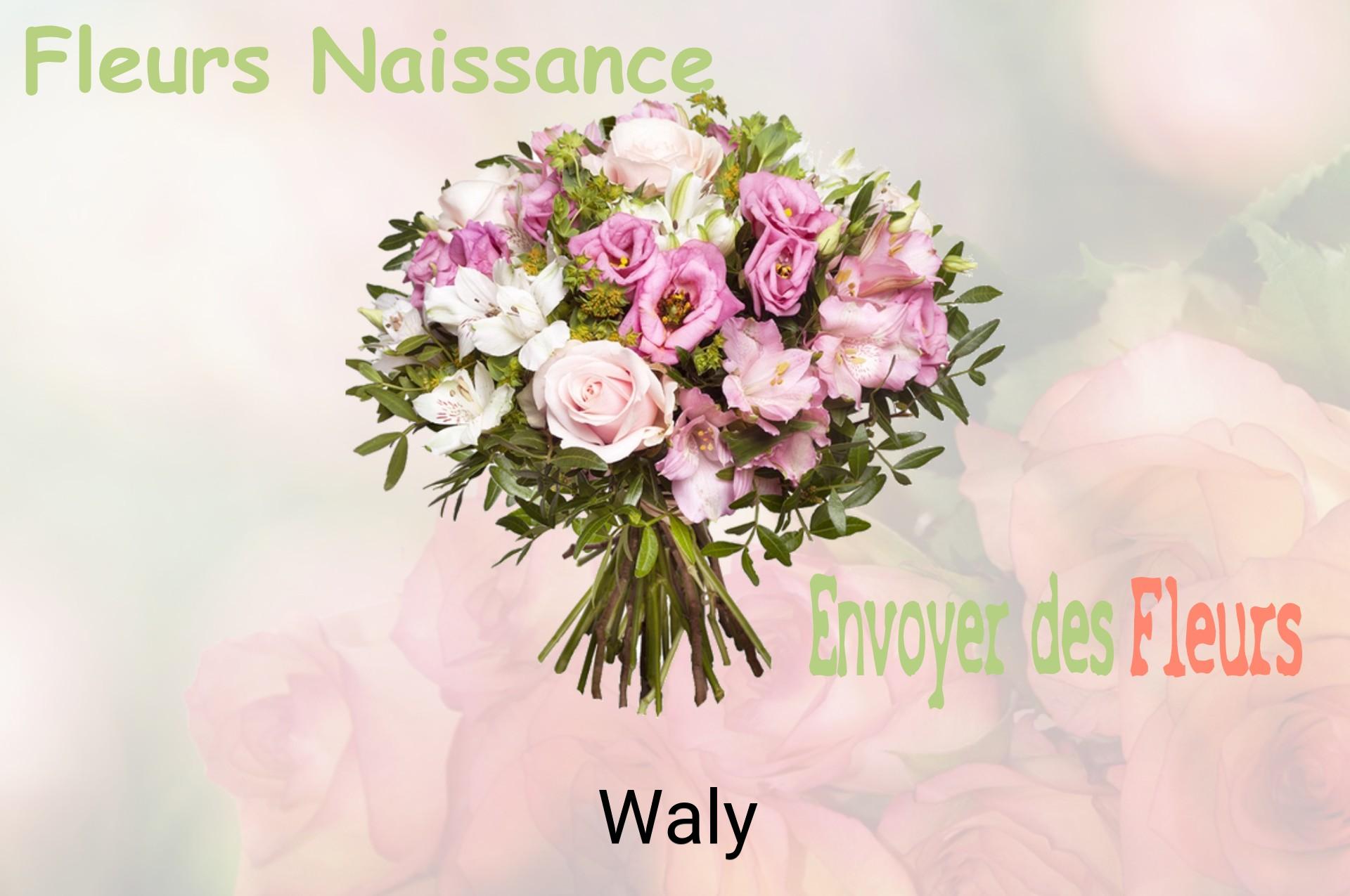 Bouquet de fleurs de naissance livré à Waly